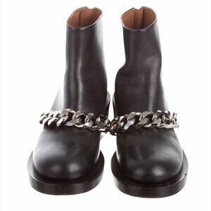 Givenchy Laura Leather Chain Combat Boots